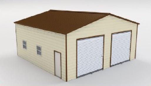 30x30 insulated metal garage for sale in El Dorado County, CA